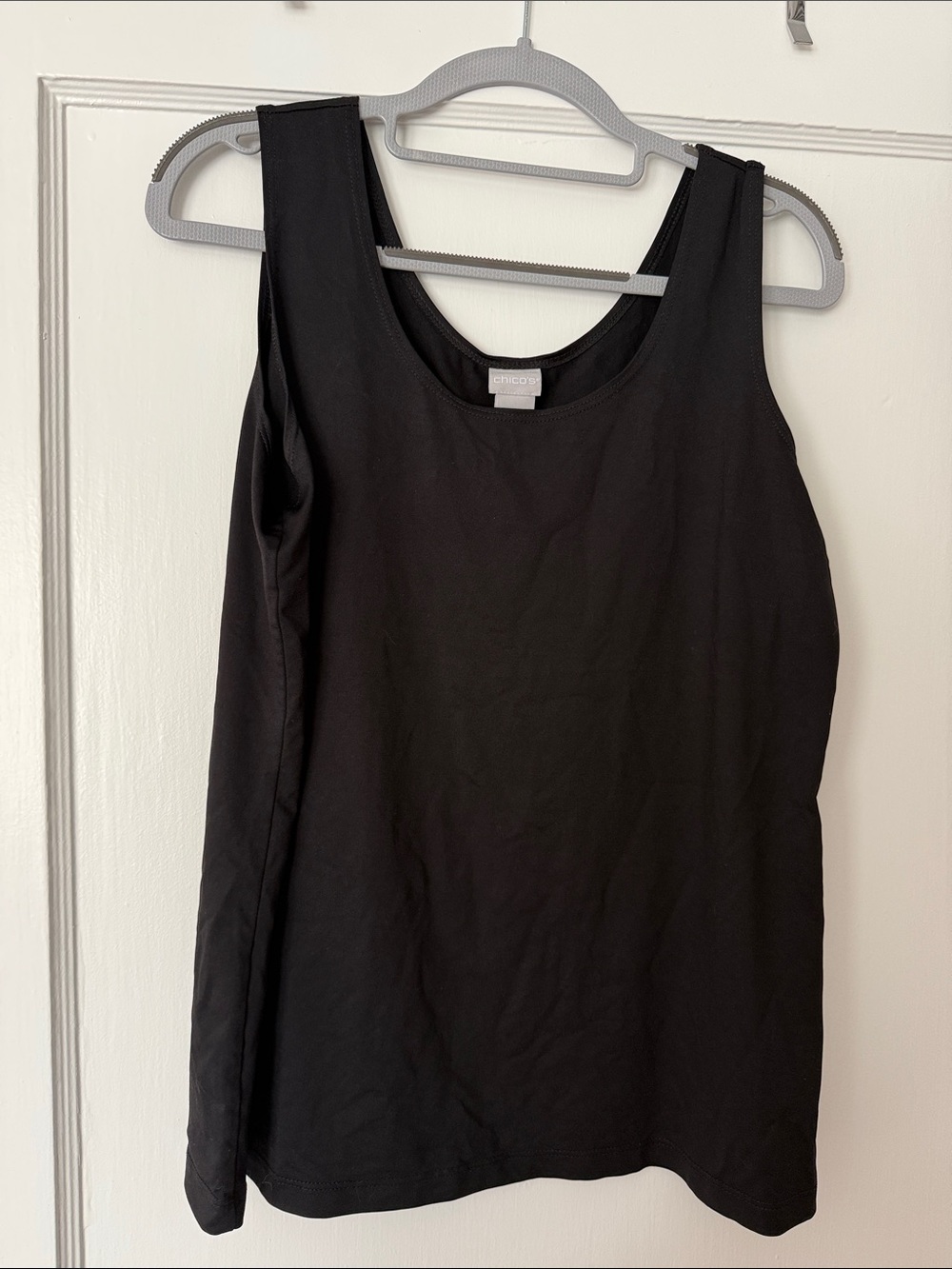 Chico's Black Scoop-Neck Tank